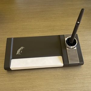 VTG AACHEN GERMAN DESIGN Elegant Office Desk Organizer Set: Pen, Paper & Holder